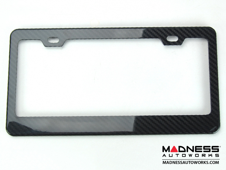 smart fortwo License Plate Frame Carbon Fiber SMART MADNESS Auto Parts and Accessories